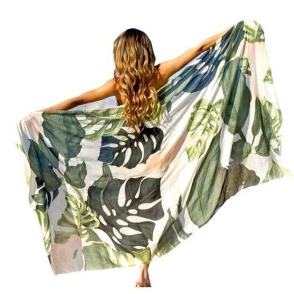 VIRGINIA WOLF TROPICAL MULTI WEAR WRAP - Picture 1 of 14